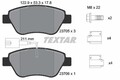 TEXTAR Bremsbelagsatz, Scheibenbremse 2370502 für ALFA ROMEO FIAT LANCIA