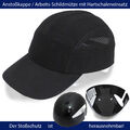 Anstoßkappe schwarz Baseball Cap Schutzkappe Sicherheitskappe Kopfschutz Tector