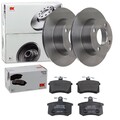 NK BREMSSCHEIBEN 245mm + BELÄGE HINTEN passend für AUDI 80 B4 8C2 8C5 B3 8G7