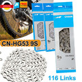 Für Shimano Kette CN-HG53 9 Fach Kette HG-X 116 Glieder MTB E-BIKE Fahrradkette