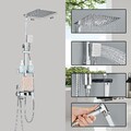 Duscharmatur Duschsystem Edelstahl Regendusche Duschset Mischbatterie Handbrause