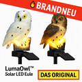 LumaOwl™ Solar LED Eule Gartenlampe Deko Außen Beleuchtung wetterfest