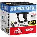Hook AHK vert. abnehmbar für VW Tiguan II ab 16 mit 7polig spezi.