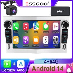 DAB Autoradio Android 14 Für Opel Corsa C D Astra H Zafira B 4G+64G NAVI Carplay