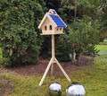 Vogelhaus SÜDTIROL mit Ständer Vogelfutterhaus Futterhaus Vogel Haus Holz