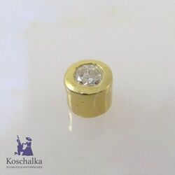 585er Gelbgold Gleiter Anhänger mit 0,10 ct Brillant (1093EB)