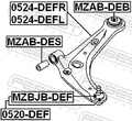 Querlenker vorne rechts 0524-DEFR FEBEST für FORD MAZDA
