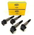 4x MAGNETI MARELLI ZÜNDSPULE mit ZÜNDKERZENSTECKER BMW E87 E46 E90 E91 E60 F10