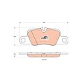 Bremsbelagsatz Scheibenbremse Trw GDB1849 Cotec für Porsche Hinterachse