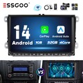 Autoradio 9" Android 14 DAB+ Carplay GPS Nav 1+32G Kam Für VW GOLF 5 6 Touran T5
