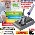 8000mAh für Dyson V8 Akku Absolute SV10 Animal Extra Fluffy Motorhead Pro/Filter