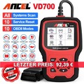 Ancel VD700pro Für VAG Fahrzeuge Profi KFZ Diagnosegerät Auto OBD2 Scanner EPB