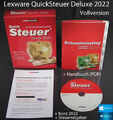 Lexware QuickSteuer Deluxe 2022 Vollversion Box, CD Handbuch Steuerjahr 2021 NEU