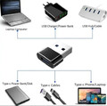 2x USB A auf USB C Adapter Ladeadapter Datenübertragung Stecker OTG