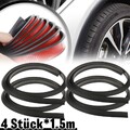 4X 1.5m Radlauf Schutzleisten Verbreiterung Kotflügel Reparaturblech Universal