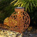 Außenleuchte Solarlampe Erdspieß Stecklampe orientalisch Balkonleuchte rost LED