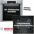 Bosch Herdset autark Backofen-Set HBA3140S0 mit Gas-Kochfeld PPP6A6B90 - 60cm