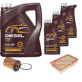 KAMOKA Inspektionspaket MANNOL Diesel TDI 5W-30 8L für VW Multivan V 3.2 V6