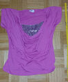 Shirt mit Pailetten - rosa - Gr. 40 - b.p.c. fashion