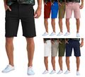 Herren entspannte Chino Stretch klassische Passform Baumwolle Sommer Strand leichte halbe Hose