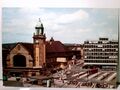 Hagen in Westfalen. Berliner Platz mit Hauptbahnhof, AK farbig, ungel. Gebäudean