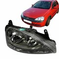 Opel Corsa C Scheinwerfer Rechts Chrom Klarglas Projektor Ellipsoid 00-06 H7/H7