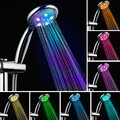 LED Duschkopf Handbrause mit 2,0m Schlauch Wasserspar 7 Farbe Licht 