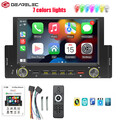 1 Din Apple Carplay/Android Auto Touchscreen Bluetooth FM USB with Screen Mirror