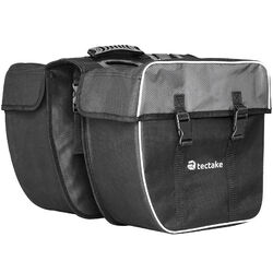 Doppel Gepäckträger Tasche Double für Fahrrad Fahrradtasche Gepäcktasche schwarz