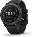 Garmin Fenix 6X 51 mm schwarz am Silikonarmband schwarz [Pro Solar Edition]