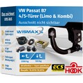 ANHÄNGERKUPPLUNG für VW Passat B7 10-14 vert. abnehmbar HOOK +13polig E-Satz ECS