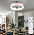 Deckenventilator Deckenleuchte Wohnzimmerlampe LED Fernbedienung dimmbar D 47 cm