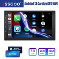 7" 2 DIN 2+32G Autoradio Android 13 Carplay GPS Bluetooth RDS FM ASP Touchscreen