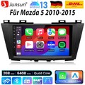 Für Mazda 5 2010-2015 Autoradio Carplay 2+64GB Android 13 GPS NAVI WIFI DAB+ 9" 