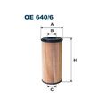 1x Ölfilter FILTRON OE 640/6 passend für MERCEDES-BENZ