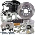 ATEC 2x BREMSSCHEIBE + BELÄGE + BREMSSATTEL HINTEN FÜR SEAT LEON SKODA OCTAVIA