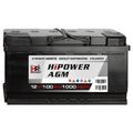 HR HiPower AGM PKW Batterie 12V 100Ah Starterbatterie ersetzt 90 92 95 105Ah