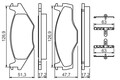 BOSCH 0 986 494 057 Bremsbelagsatz, Scheibenbremse für Vw Seat