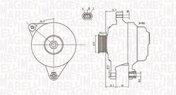 MAGNETI MARELLI Lichtmaschine Generator Lima 063731703010 12V für TOYOTA COROLLA
