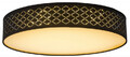 Globo Lighting Deckenleuchte Metall, Textil, goldfarben, dimmbar - B-Ware