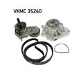 1x Wasserpumpe + Keilrippenriemensatz SKF VKMC 35260 passend für ALFA ROMEO