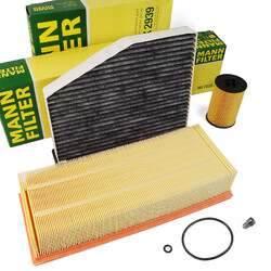 MANN-FILTER Inspektionspaket Filtersatz für AUDI Q3 SEAT VW Golf 6 2.0 TDI