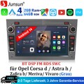 Android 14 Für Opel Astra H Corsa C/D Vectra C Zafira Autoradio GPS NAVI 2+64GB