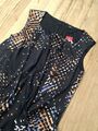 Neu Esprit Collection Etui Stretch Kleid schwarz mit Muster Gr. 36