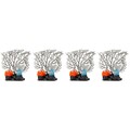  4pcs Aquariumpflanzen Künstliche Korallenschmuck Fischtank Korallendekoration