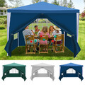 Pavillon UV-beständig Gartenzelt Pavillion Plane Up Stabil Partyzelt 3x3m/3x6m