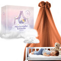ABVERKAUF - DREAMYBAMBINI Betthimmel für Babybett, Baldachin, 170x960 cm, Braun