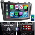 9" Android 13 Apple Carplay Autoradio 32G GPS NAVI RDS BT Für Mazda 3 2010-2013