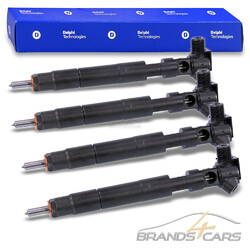 4x DELPHI EINSPRITZDÜSE INJEKTOR FÜR MERCEDES C-KLASSE W204 S204 180 200 220 CDI### FÜR FAHRZEUGE MIT ABGASNORM EURO 5 D5 ###