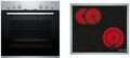 Bosch HND211AR62 EEK:A Einbauherd-Set mit Glaskeramik-Kochfeld (HEF010BR1+NKN645